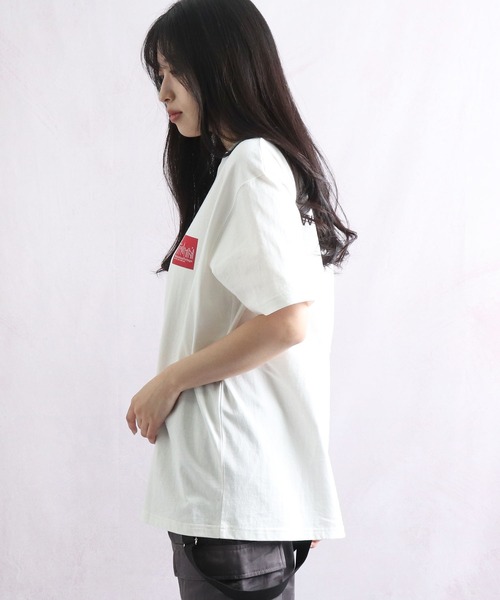 Manhattan Portage（マンハッタンポーテージ）の「【 Manhattan Portage / マンハッタンポーテージ 】MPL033 box logo T-shirt Tシャツ ロゴ T NSB（Tシャツ/カットソー・レディース・ブラック/ホワイト/ライトグリーン・FREE）」の12枚目の写真