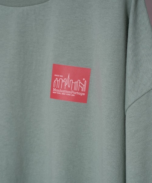 Manhattan Portage（マンハッタンポーテージ）の「【 Manhattan Portage / マンハッタンポーテージ 】MPL033 box logo T-shirt Tシャツ ロゴ T NSB（Tシャツ/カットソー・レディース・ブラック/ホワイト/ライトグリーン・FREE）」の14枚目の写真