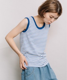 refinedworks | 配色ボーダータンク(タンクトップ)