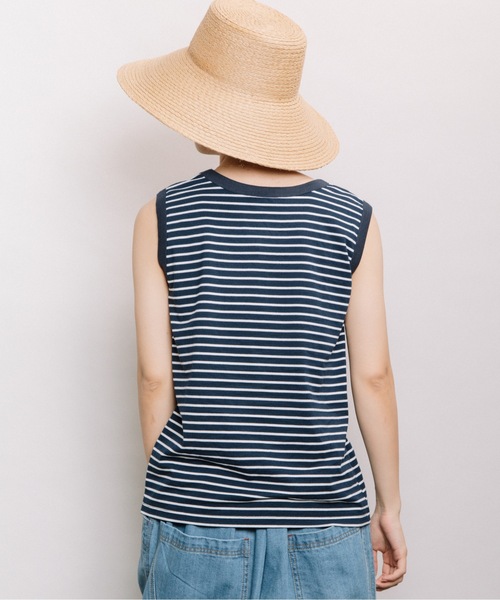 refinedworks(リファインドワークス)の「配色ボーダータンク(タンクトップ・レディース・ネイビー/ベージュ系その他/ブルー系その他・FREE)」の9枚目の写真