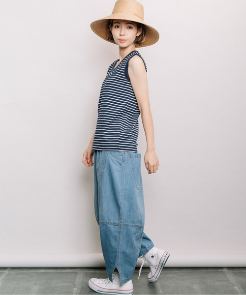 refinedworks(リファインドワークス)の「配色ボーダータンク(タンクトップ・レディース・ネイビー/ベージュ系その他/ブルー系その他・FREE)」の13枚目の写真