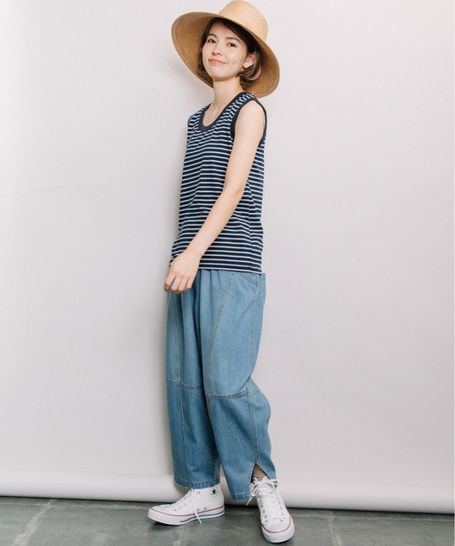 refinedworks(リファインドワークス)の「配色ボーダータンク(タンクトップ・レディース・ネイビー/ベージュ系その他/ブルー系その他・FREE)」の14枚目の写真