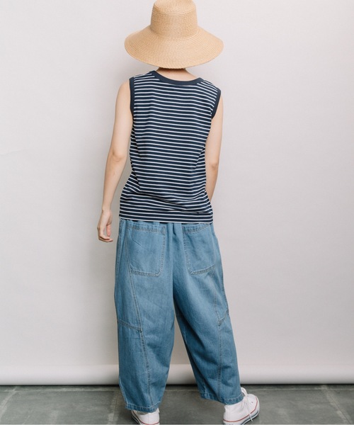 refinedworks(リファインドワークス)の「配色ボーダータンク(タンクトップ・レディース・ネイビー/ベージュ系その他/ブルー系その他・FREE)」の15枚目の写真