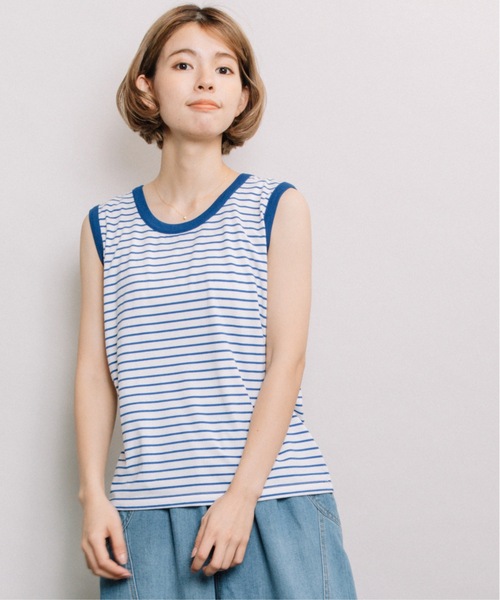 refinedworks(リファインドワークス)の「配色ボーダータンク(タンクトップ・レディース・ネイビー/ベージュ系その他/ブルー系その他・FREE)」の17枚目の写真