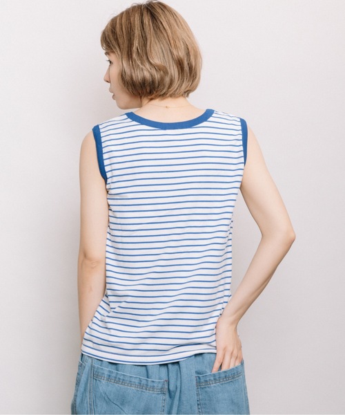refinedworks(リファインドワークス)の「配色ボーダータンク(タンクトップ・レディース・ネイビー/ベージュ系その他/ブルー系その他・FREE)」の20枚目の写真