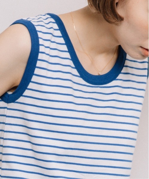 refinedworks(リファインドワークス)の「配色ボーダータンク(タンクトップ・レディース・ネイビー/ベージュ系その他/ブルー系その他・FREE)」の21枚目の写真