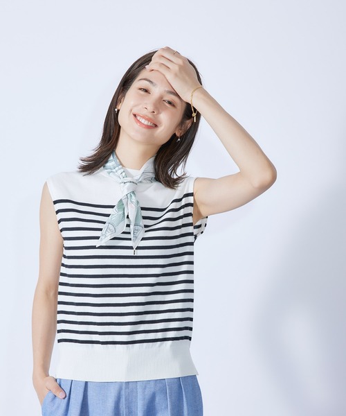 フレンチフリーブニットプルオーバー フレンチフリーブニットプルオーバー