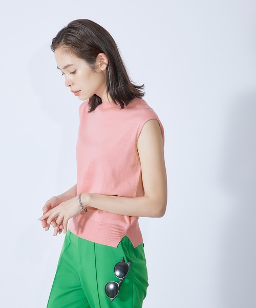 ROPE'（ロペ）の「フレンチフリーブニットプルオーバー（ニット/セーター・レディース・ホワイト系その他2/ベージュ系その他2/ミント/ネイビー/ピンク系その他2/ホワイト/オレンジ/サックスブルー・38）」の7枚目の写真