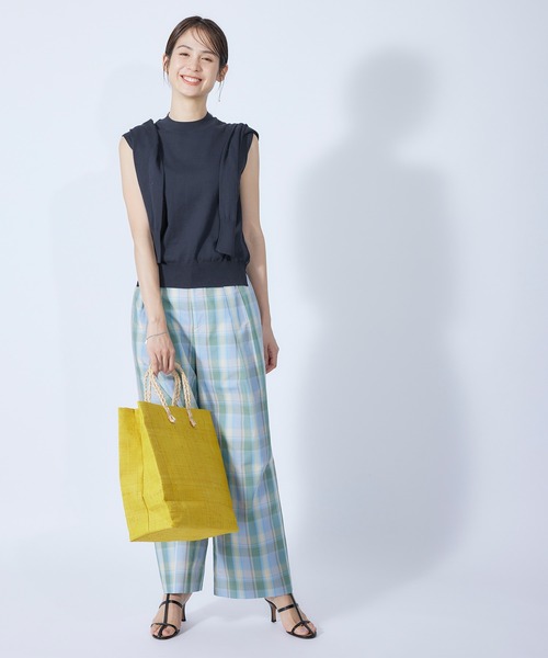 ROPE'（ロペ）の「フレンチフリーブニットプルオーバー（ニット/セーター・レディース・ホワイト系その他2/ベージュ系その他2/ミント/ネイビー/ピンク系その他2/ホワイト/オレンジ/サックスブルー・38）」の9枚目の写真