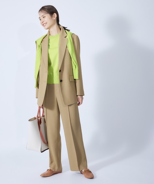 ROPE'（ロペ）の「フレンチフリーブニットプルオーバー（ニット/セーター・レディース・ホワイト系その他2/ベージュ系その他2/ミント/ネイビー/ピンク系その他2/ホワイト/オレンジ/サックスブルー・38）」の13枚目の写真