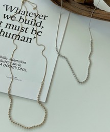 y/m by misato | メタルボールスライドロングネックレス(ネックレス)