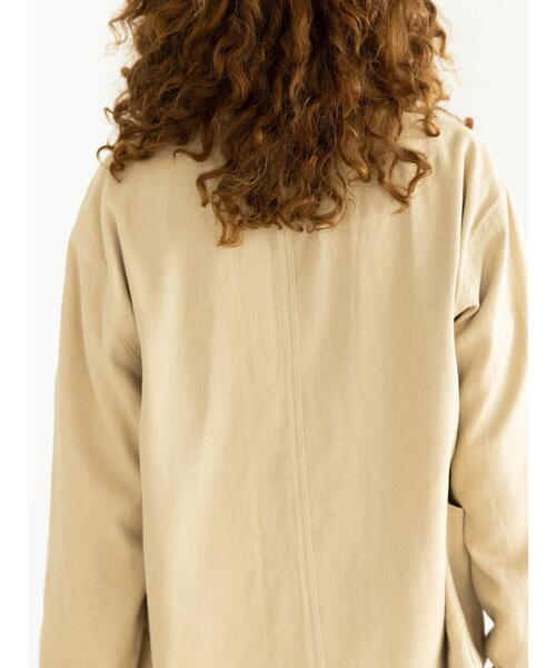 koe（コエ）の「ツイルCPOジャケット*（ブルゾン・レディース・ベージュ/カーキ・M/L）」の13枚目の写真