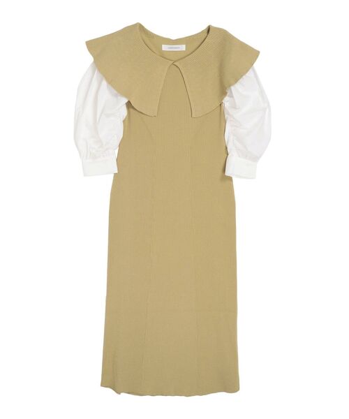 LAGUNAMOON（ラグナムーン）の「ビッグカラードッキングニットワンピース（ワンピース・レディース・ライトブルー/ブラック/イエロー・SMALL/MEDIUM）」の5枚目の写真