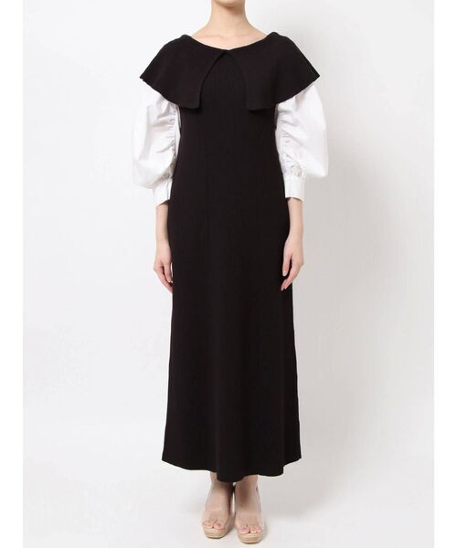 LAGUNAMOON（ラグナムーン）の「ビッグカラードッキングニットワンピース（ワンピース・レディース・ライトブルー/ブラック/イエロー・SMALL/MEDIUM）」の13枚目の写真