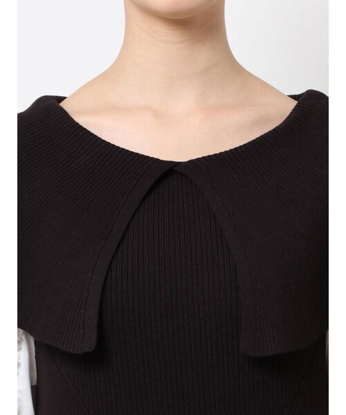 LAGUNAMOON（ラグナムーン）の「ビッグカラードッキングニットワンピース（ワンピース・レディース・ライトブルー/ブラック/イエロー・SMALL/MEDIUM）」の16枚目の写真