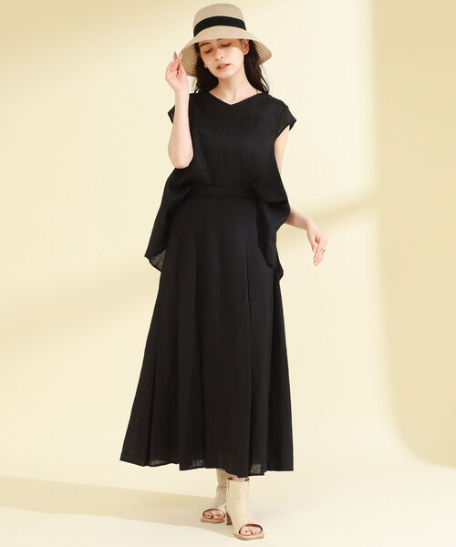 Ray BEAMS(レイビームス)の「Ray BEAMS / ポリ ブレード ハット(ハット・レディース・ブラック/ナチュラル・ONE SIZE)」の13枚目の写真