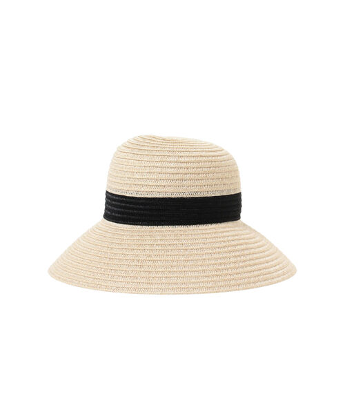 Ray BEAMS(レイビームス)の「Ray BEAMS / ポリ ブレード ハット(ハット・レディース・ブラック/ナチュラル・ONE SIZE)」の10枚目の写真