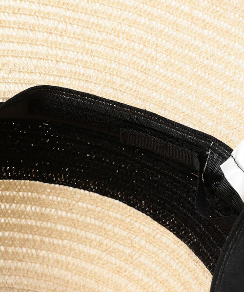Ray BEAMS(レイビームス)の「Ray BEAMS / ポリ ブレード ハット(ハット・レディース・ブラック/ナチュラル・ONE SIZE)」の5枚目の写真