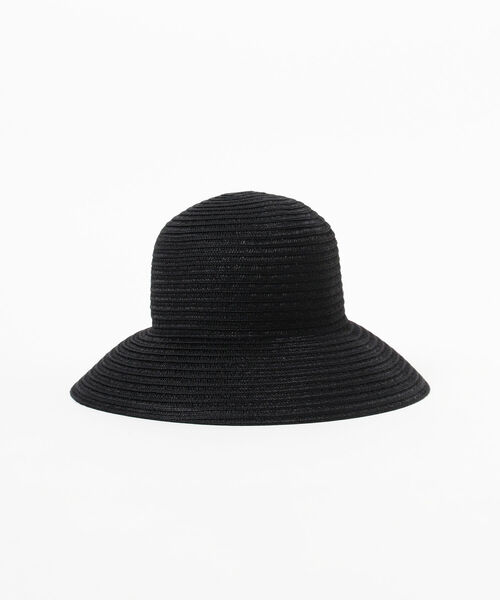 Ray BEAMS(レイビームス)の「Ray BEAMS / ポリ ブレード ハット(ハット・レディース・ブラック/ナチュラル・ONE SIZE)」の4枚目の写真