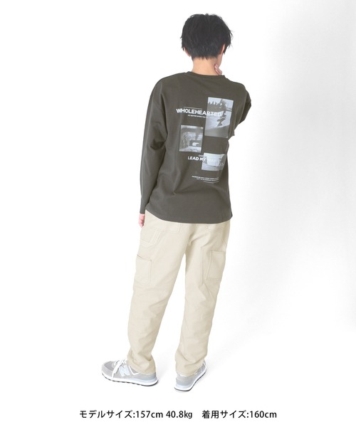 GLAZOS（グラソス）の「[ワイドテーパード]ペインターパンツ【セットアップ対応】（その他パンツ・キッズ・ブルー/オフホワイト/ライトブルー/ブラック・130cm/150cm/160cm/170cm/140cm）」の7枚目の写真