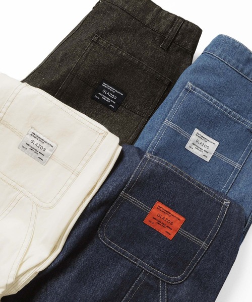 GLAZOS（グラソス）の「[ワイドテーパード]ペインターパンツ【セットアップ対応】（その他パンツ・キッズ・ブルー/オフホワイト/ライトブルー/ブラック・130cm/150cm/160cm/170cm/140cm）」の15枚目の写真