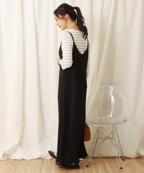 libelle more（リベル モア）の「スムースクリスタルプリーツジャンスカ（ジャンパースカート・レディース・グリーン/アイボリー/ライム/ブルー/ブラック・M/L）」の2枚目の写真