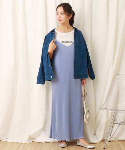 libelle more（リベル モア）の「スムースクリスタルプリーツジャンスカ（ジャンパースカート・レディース・グリーン/アイボリー/ライム/ブルー/ブラック・M/L）」の16枚目の写真