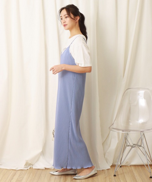 libelle more（リベル モア）の「スムースクリスタルプリーツジャンスカ（ジャンパースカート・レディース・グリーン/アイボリー/ライム/ブルー/ブラック・M/L）」の19枚目の写真