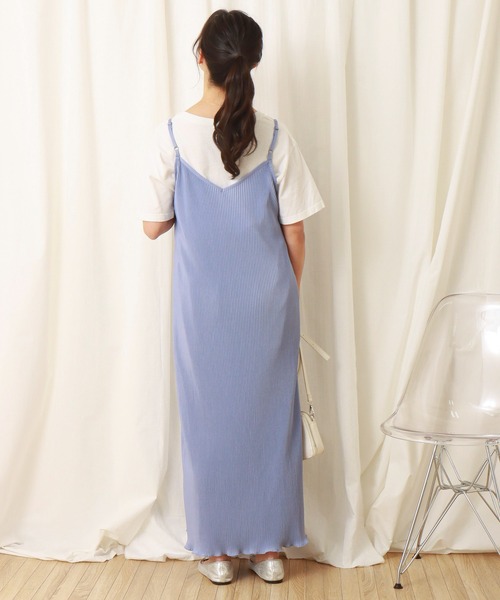 libelle more（リベル モア）の「スムースクリスタルプリーツジャンスカ（ジャンパースカート・レディース・グリーン/アイボリー/ライム/ブルー/ブラック・M/L）」の20枚目の写真