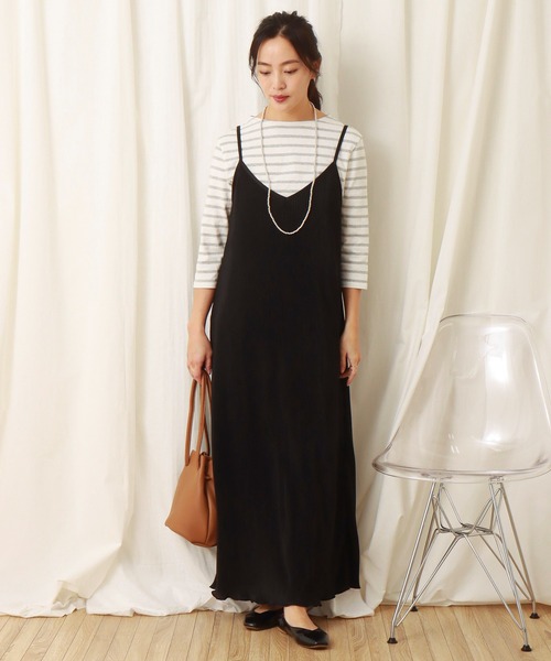 libelle more（リベル モア）の「スムースクリスタルプリーツジャンスカ（ジャンパースカート・レディース・グリーン/アイボリー/ライム/ブルー/ブラック・M/L）」の10枚目の写真