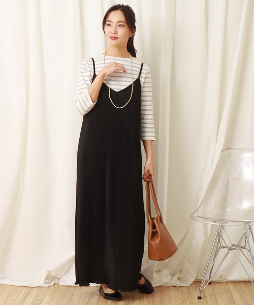 libelle more（リベル モア）の「スムースクリスタルプリーツジャンスカ（ジャンパースカート・レディース・グリーン/アイボリー/ライム/ブルー/ブラック・M/L）」の13枚目の写真