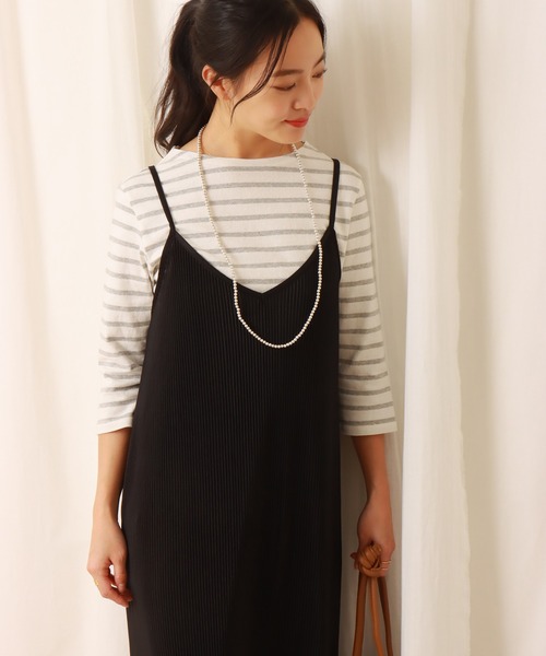 libelle more（リベル モア）の「スムースクリスタルプリーツジャンスカ（ジャンパースカート・レディース・グリーン/アイボリー/ライム/ブルー/ブラック・M/L）」の14枚目の写真