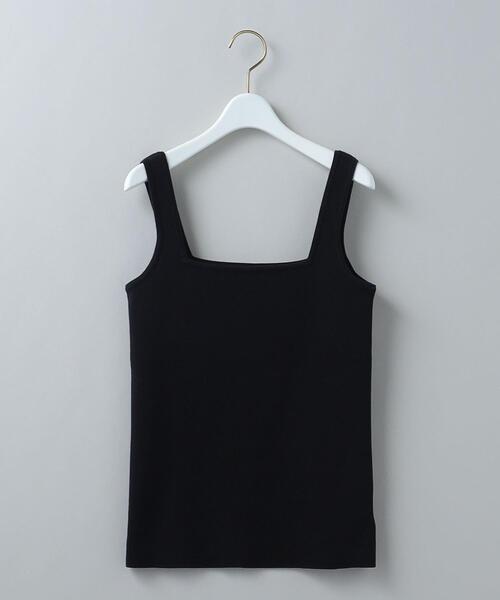 6(ロク)の「<6(ROKU)>KNIT SQUARE NECK TANK TOP/タンクトップ(タンクトップ・レディース・ホワイト/ブラック/レッド・FREE)」の2枚目の写真