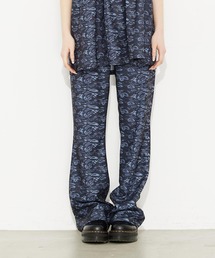 X-girl | FLORAL CAMO PANTS/花柄×カモフラ柄　総柄フレアパンツ(その他パンツ)