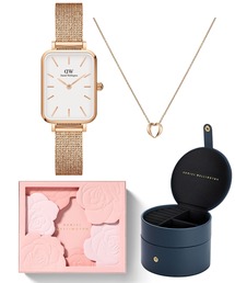 Daniel Wellington | 【限定ジュエリーボックス付き】QUADRO 腕時計 + ELAN LE COEUR ネックレスギフトセット(アナログ腕時計)