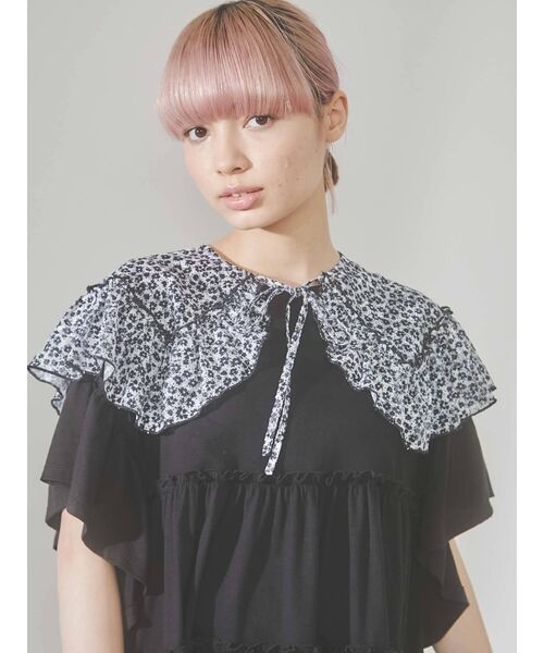 merry jenny（メリージェニー）の「flower race collar（付け襟・レディース・ブラック/レッド/ブルー・FREE）」の14枚目の写真