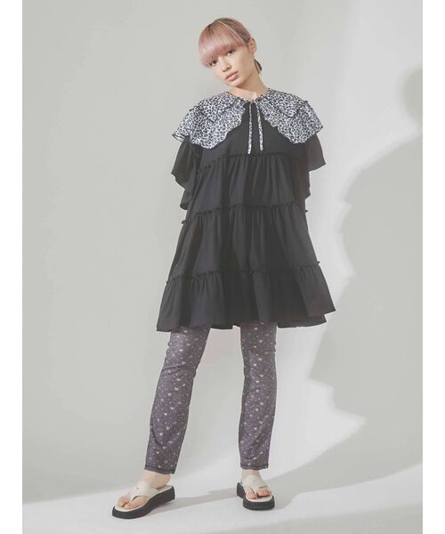 merry jenny（メリージェニー）の「flower race collar（付け襟・レディース・ブラック/レッド/ブルー・FREE）」の6枚目の写真