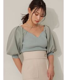 RESEXXY | ハートネックニットトップス【セットアップ着用可能】(ニット/セーター)