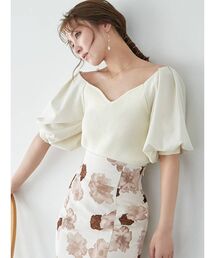 RESEXXY | ハートネックニットトップス【セットアップ着用可能】(ニット/セーター)