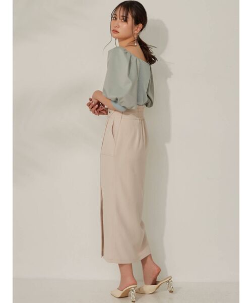 RESEXXY(リゼクシー)の「ハートネックニットトップス【セットアップ着用可能】(ニット/セーター・レディース・ブルー/ブラック/アイボリー/ベージュ・FREE)」の16枚目の写真