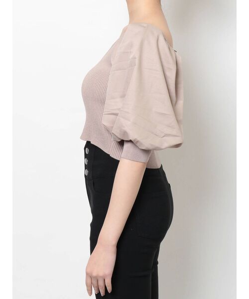 RESEXXY(リゼクシー)の「ハートネックニットトップス【セットアップ着用可能】(ニット/セーター・レディース・ブルー/ブラック/アイボリー/ベージュ・FREE)」の19枚目の写真