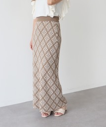 earth music&ecology | ジャガードタイトスカート(スカート)