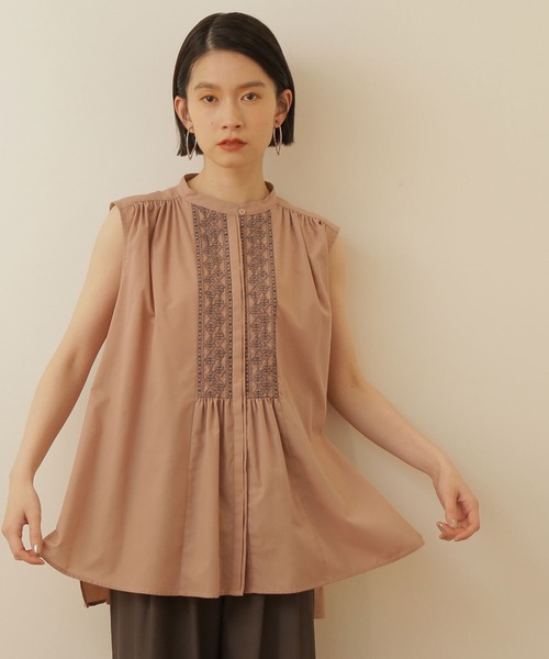 刺繍チュニックブラウス シャツ ブラウス Natural Beauty Basic ナチュラルビューティーベーシック のファッション通販 Zozotown