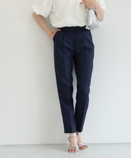 セール】さらりと涼しい”Cool Feel Series”美脚パンツ 接触冷感