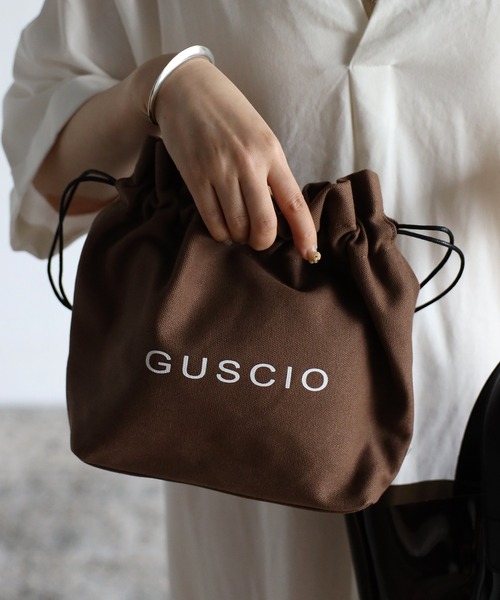 GUSCIO（グッシオ）の「【グッシオベーシック】PVCクリアトートバッグ　巾着付（トートバッグ・レディース・アイボリー/ブラック/グレイッシュベージュ/グレー/ホワイト・FREE）」の9枚目の写真
