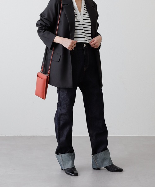 COLONY 2139（コロニートゥーワンスリーナイン）の「リジットデニムロールアップパンツ（デニムパンツ・レディース・ブラック/インディゴブルー・SMALL/MEDIUM）」の2枚目の写真