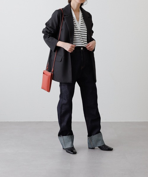 COLONY 2139（コロニートゥーワンスリーナイン）の「リジットデニムロールアップパンツ（デニムパンツ・レディース・ブラック/インディゴブルー・SMALL/MEDIUM）」の22枚目の写真