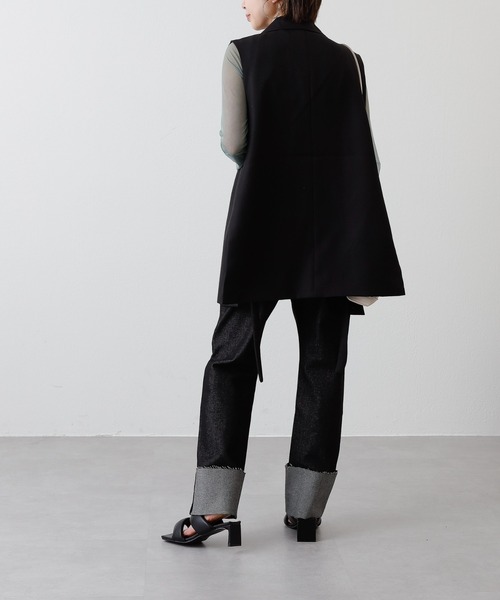 COLONY 2139（コロニートゥーワンスリーナイン）の「リジットデニムロールアップパンツ（デニムパンツ・レディース・ブラック/インディゴブルー・SMALL/MEDIUM）」の9枚目の写真