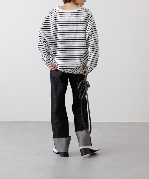 COLONY 2139（コロニートゥーワンスリーナイン）の「リジットデニムロールアップパンツ（デニムパンツ・レディース・ブラック/インディゴブルー・SMALL/MEDIUM）」の15枚目の写真