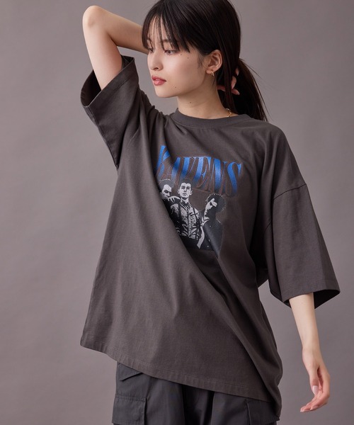 re_k by JUNRED（レクバイジュンレッド）の「【 re_k by JUNRED 】ビンテージライクロック半袖Tシャツ（Tシャツ/カットソー・メンズ・チャコールグレー/グリーン/ホワイト・M/L/S/LL）」の16枚目の写真